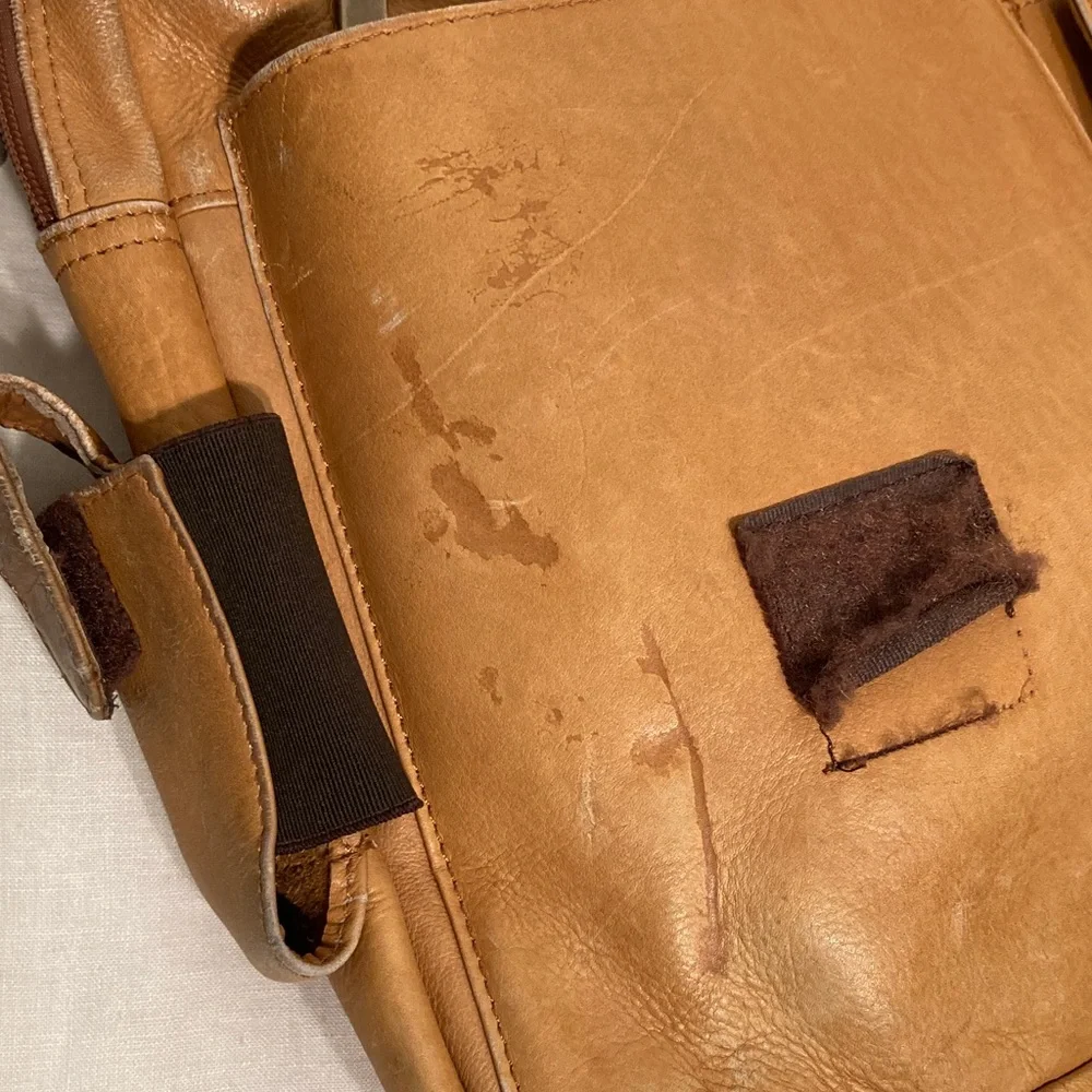 Red Sox Leather Messenger Bag vintage